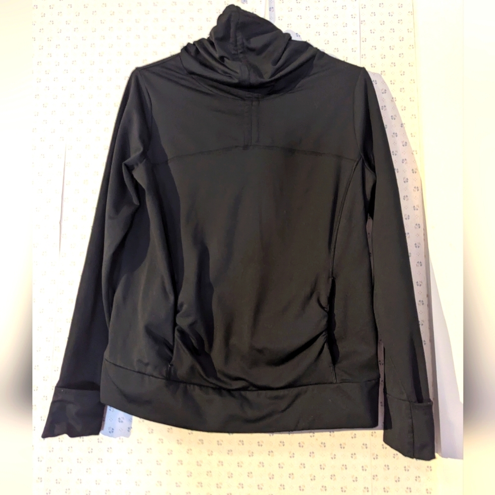 🖤 Actra M Women's Black Sports Pullover Pockets Hoodie Running Vintage